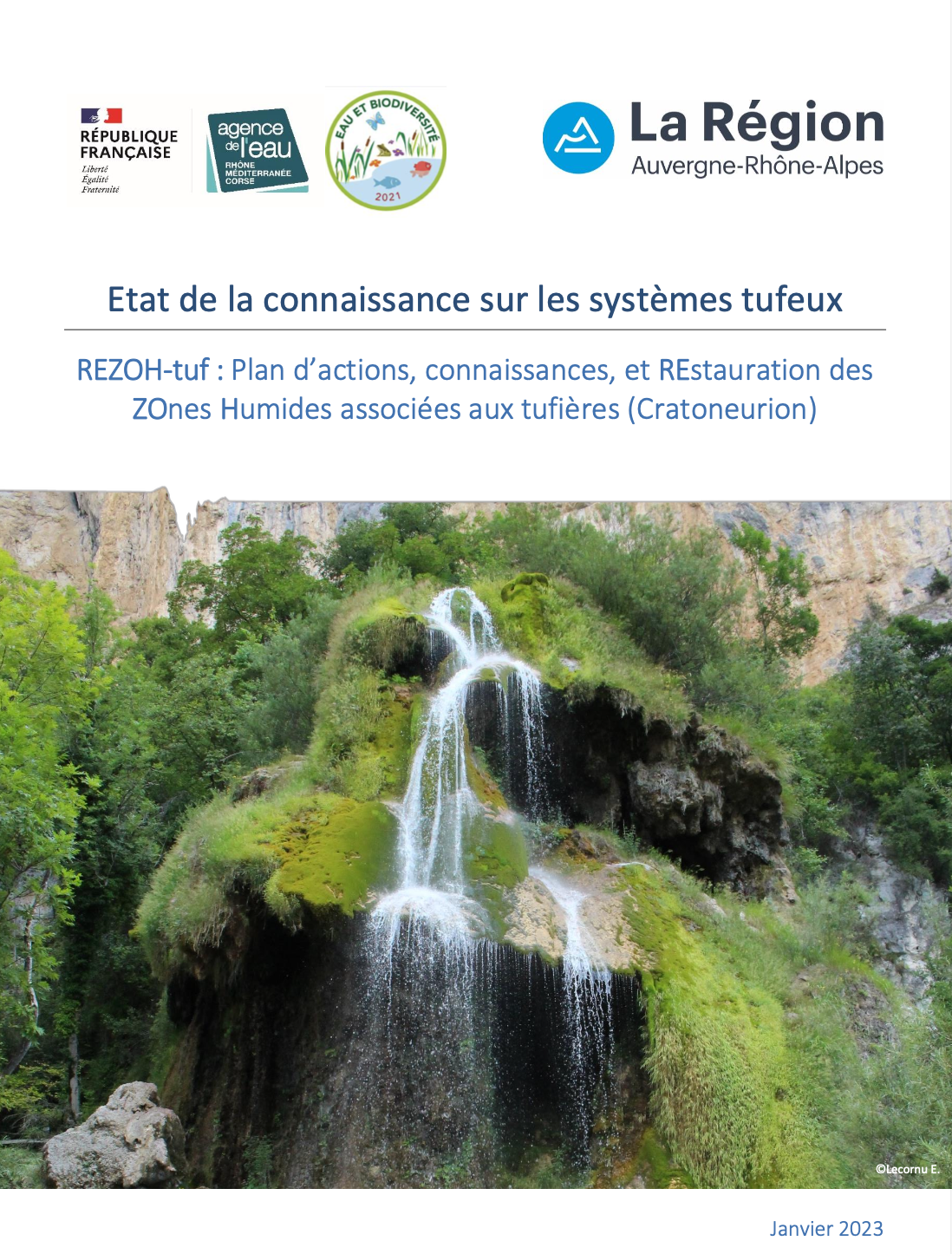 Couverture du livre État de la connaissance sur les systèmes tufeux - RÉZOtuf